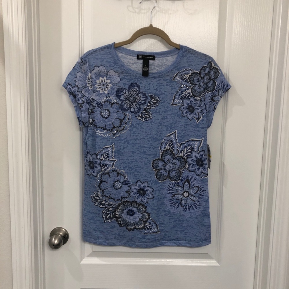 INC Blue top size M